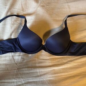 Aerie Navy Blue Sunnie Pushup Bra 34AA